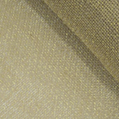 JUTA POLIPROPILENO COR NATURAL COM DOURADO Larg. 1,00m