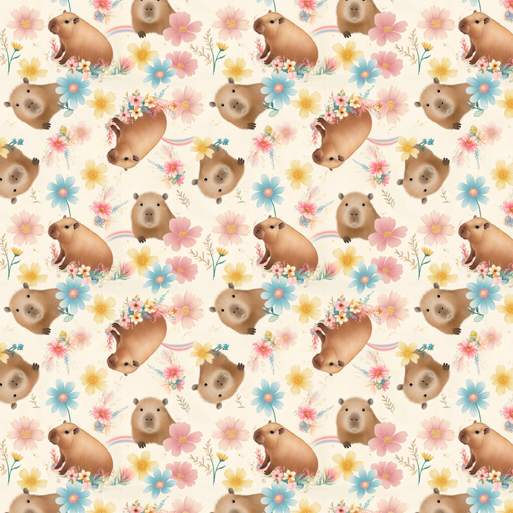 Tricoline Bahamas CAPIVARAS 100% Algodao Des 9050 L 1,50m V334