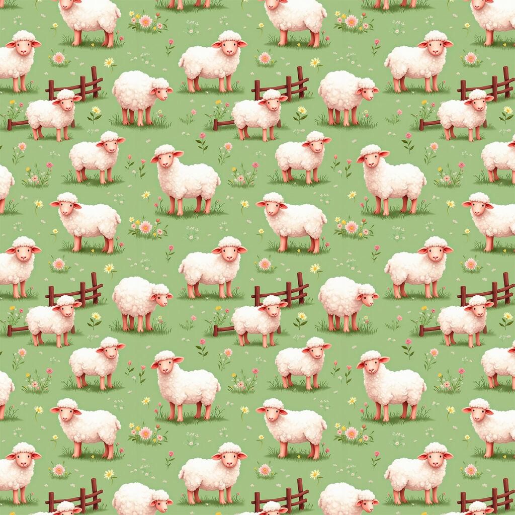 Tricoline Bahamas OVELHAS 100% Algodao Des 9050 L 1,50m V303