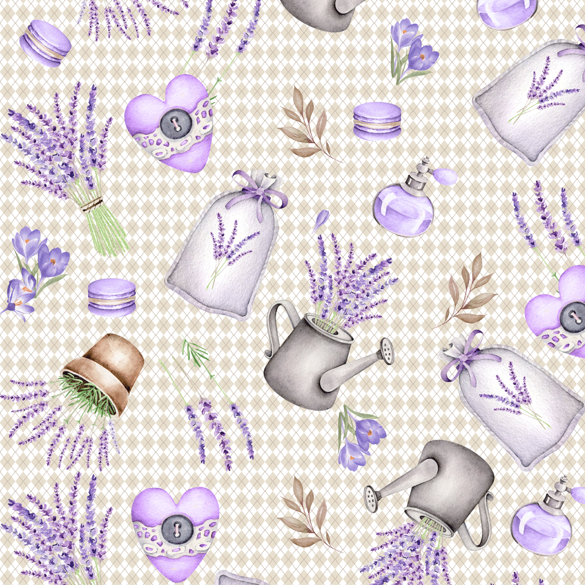 TRICOLINE DIGITAL LAVANDA 100% Algodao L 1,50m