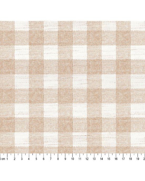 LINHAO 7370 XADREZ 70% Algodão 18% Viscose 12% Linho L 1,50m