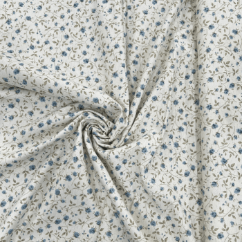 LINHO COTTON FLORAL 80% Algodão 20% Linho Larg. 1,40m
