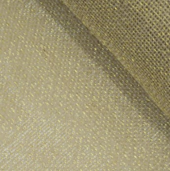 JUTA POLIPROPILENO COR NATURAL COM DOURADO Larg. 1,00m