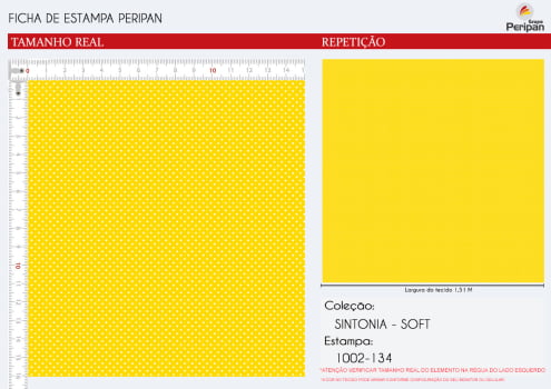 TRICOLINE POÁ AMARELO 100% Algodao Des 1002 L 1,50m V134 TRICOLINE POÁ AMARELO 100% Algodao Des 1002 L 1,50m V134