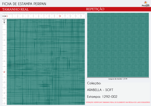 TRICOLINE VERDE ANTIGO Des 1292 V002 SOFT 100% ALGODÃO L 1,50m