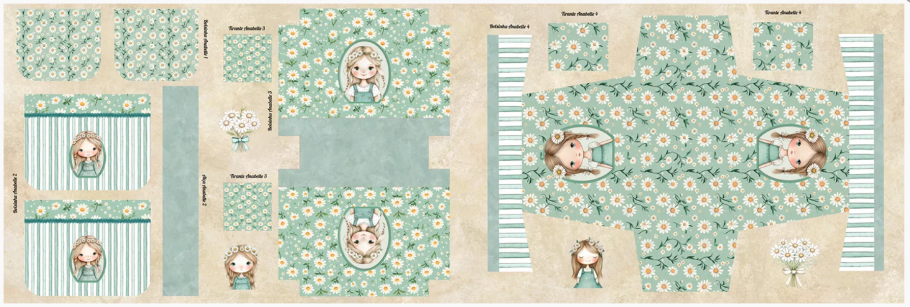 PAINEL NECESSAIRIE ANABELLE 100% ALGODAO A2270/001D
